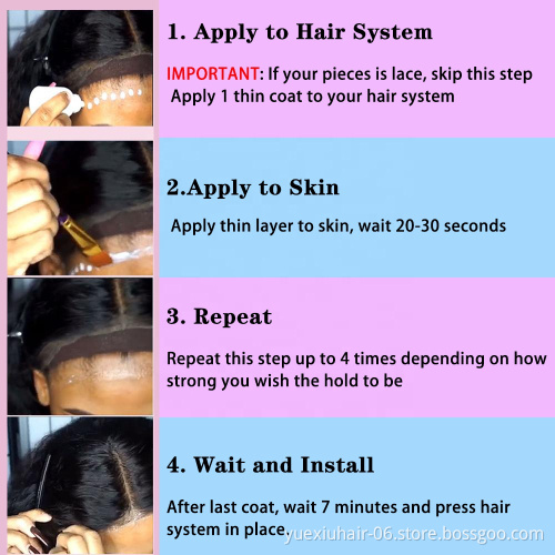 Popular Private Label Closure Frontal Strong Hair Lace Wig Glue Remover Wholesale Water Proof Glue Adhesive And Tint Spray Set